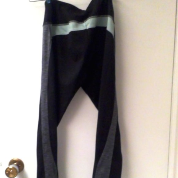 Black and Teal Leggings from Pink - Picture 1 of 2